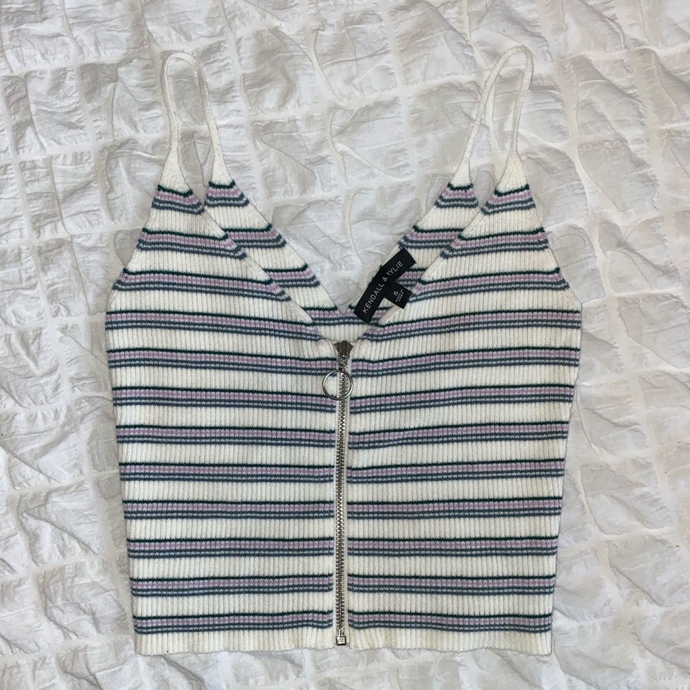 PacSun Zip Up Crop Top